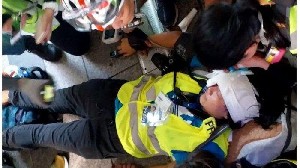 Jurnalis WNI Tertembak Peluru Karet, KBRI Hongkong Minta Penjelasan Pada Pihak Terkait